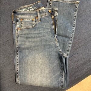 J. Crew Blue Straight Leg Jeans Vintage Wash